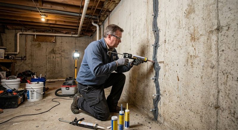 Basement Crack Repair in Rock Hill, SC