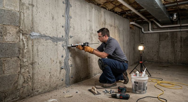 Basement Crack Repair in Rock Hill, SC