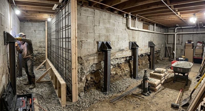 Basement Stabilization in Rock Hill, SC