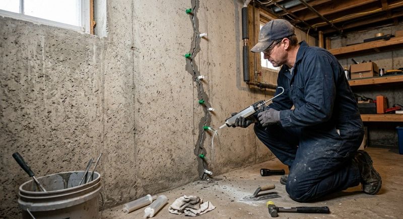 Foundation Crack Repair in Gaston County, NC