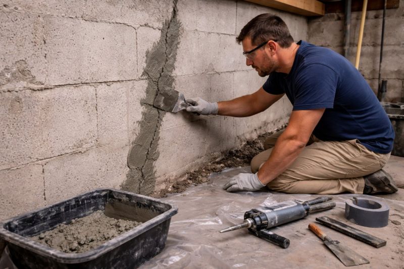 Foundation Crack Repair in Rock Hill, SC