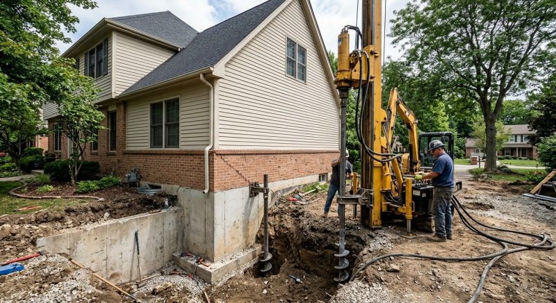 Helical Piers Installation in Rock Hill, SC