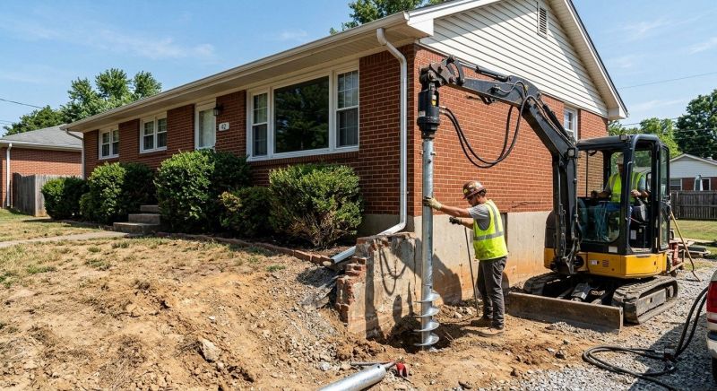 Helical Pile Installation in Rock Hill, SC