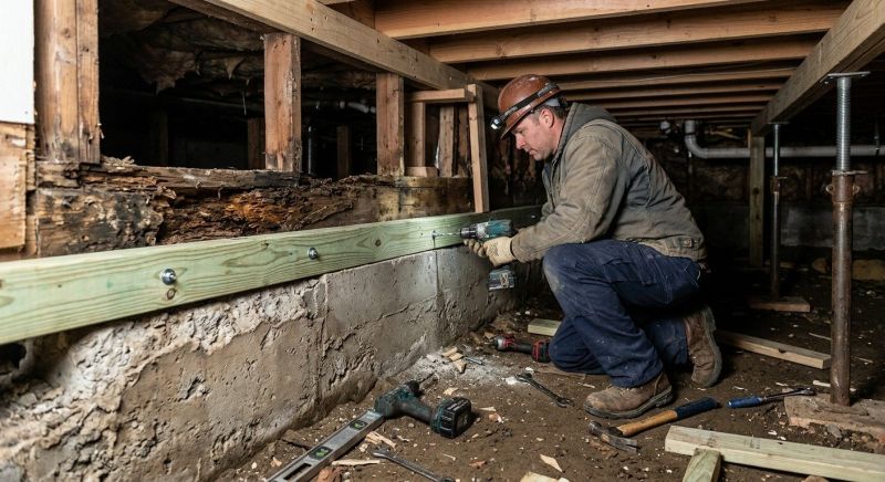 Sinking Foundation Repair in Lancaster County, SC